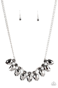 Paparazzi "Extra Enticing" Silver Necklace & Earring Set Paparazzi Jewelry
