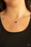 Paparazzi "Downright Dainty" Blue Necklace & Earring Set Paparazzi Jewelry