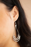 Paparazzi "Off The Blocks Shimmer" Silver Earrings Paparazzi Jewelry