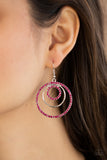 Paparazzi "Bodaciously Bubbly" Pink Earrings Paparazzi Jewelry