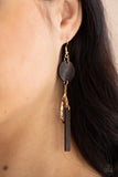 Paparazzi "Raw Refinement" Brown Earrings Paparazzi Jewelry