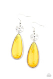 Paparazzi "Jaw-Dropping Drama" Yellow Earrings Paparazzi Jewelry