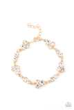 Paparazzi "Social Glistening" Gold Bracelet Paparazzi Jewelry