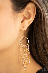 Candlelight Cruise - gold - Paparazzi earrings