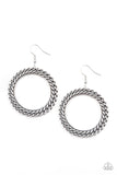 Paparazzi "Above the Rims" Silver Earrings Paparazzi Jewelry