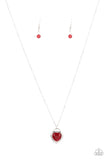 Paparazzi "A Dream Is A Wish Your Heart Makes" Red Necklace & Earring Set Paparazzi Jewelry