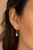 Paparazzi "Never Slay Never" White Necklace & Earring Set Paparazzi Jewelry
