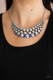Paparazzi "Powerhouse Party" Blue Necklace & Earring Set Paparazzi Jewelry