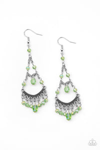 Paparazzi "First In SHINE" Green Earrings Paparazzi Jewelry