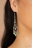 Paparazzi "First In SHINE" Green Earrings Paparazzi Jewelry