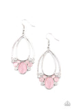Paparazzi "Look Into My Crystal Ball" Pink Earrings Paparazzi Jewelry