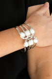 Paparazzi "Mystified" White Bracelet Paparazzi Jewelry