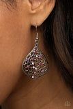 Paparazzi "Full Out Florals" Pink Earrings Paparazzi Jewelry