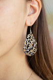 Paparazzi VINTAGE VAULT "Winter Garden" Brown Earrings Paparazzi Jewelry