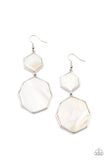 Paparazzi "Vacation Glow" White Earrings Paparazzi Jewelry