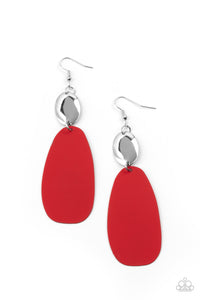 Paparazzi "Vivaciously Vogue" Red Earrings Paparazzi Jewelry