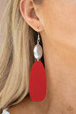 Paparazzi "Vivaciously Vogue" Red Earrings Paparazzi Jewelry