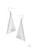 Paparazzi "Ready The Troops" Silver Earrings Paparazzi Jewelry