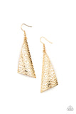 Paparazzi "Ready The Troops" Gold Earrings Paparazzi Jewelry