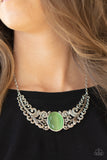 Paparazzi "Celestial Eden" Green Necklace & Earring Set Paparazzi Jewelry