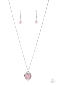 Paparazzi "A Dream Is A Wish Your Heart Makes" Pink Necklace & Earring Set Paparazzi Jewelry