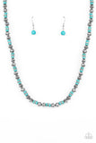Paparazzi "Zen You Least Expect It" Blue Necklace & Earring Set Paparazzi Jewelry