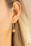 Paparazzi "Zen You Least Expect It" Orange Necklace & Earring Set Paparazzi Jewelry
