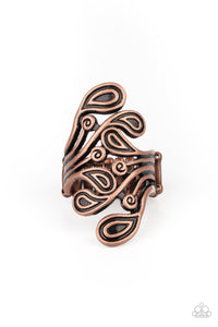 Paparazzi "Frill In The Blank" Copper Ring Paparazzi Jewelry