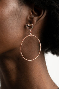 Paparazzi "Love Your Curves" Copper Post Earrings Paparazzi Jewelry