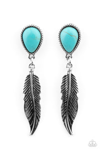 Paparazzi "Totally Tran-quill" Blue Post Earrings Paparazzi Jewelry