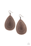 Paparazzi "Artisan Adornment" Copper Earrings Paparazzi Jewelry