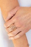 Paparazzi "Get Your FRILL" Rose Gold Ring Paparazzi Jewelry
