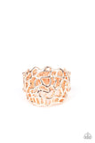 Paparazzi "Get Your FRILL" Rose Gold Ring Paparazzi Jewelry