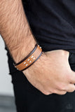 Paparazzi "Blaze A Trail" Brown Urban Unisex Bracelet Paparazzi Jewelry