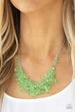 Paparazzi "Let The Festivities Begin" Green Necklace & Earring Set Paparazzi Jewelry