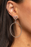 Paparazzi "Love Your Curves" White Earrings Paparazzi Jewelry