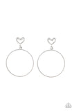Paparazzi "Love Your Curves" White Earrings Paparazzi Jewelry