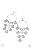 Paparazzi "All Chime High" FASHION FIX Silver Earrings Paparazzi Jewelry