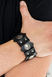 Paparazzi "Electrified Edge" Black Urban Unisex Bracelet Paparazzi Jewelry