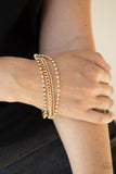 Paparazzi "Brilliantly Beaming" Gold Bracelet Paparazzi Jewelry