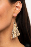 Paparazzi "How Flare You" Gold Earrings Paparazzi Jewelry