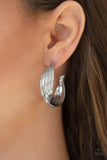 Paparazzi "Curves In All The Right Places" Silver Earrings Paparazzi Jewelry