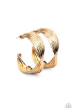 Paparazzi "Curves In All The Right Places" Gold Earrings Paparazzi Jewelry