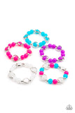 Girl's Starlet Shimmer 10 for $10 260XX Multi Colored Heart Bead Bracelets Paparazzi Jewelry