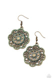 Paparazzi "Western Mandalas" Brass Earrings Paparazzi Jewelry