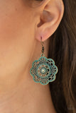 Paparazzi "Western Mandalas" Brass Earrings Paparazzi Jewelry