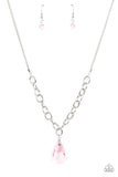 Paparazzi "Mega Modern" Pink Necklace & Earring Set Paparazzi Jewelry