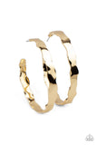 Paparazzi "Exhilarated Edge" Gold Earrings Paparazzi Jewelry