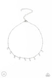 Paparazzi "Dainty Diva" White Choker Necklace & Earring Set Paparazzi Jewelry