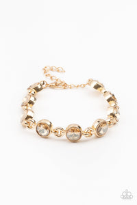 Paparazzi "First In Fashion Show" Gold Bracelet Paparazzi Jewelry